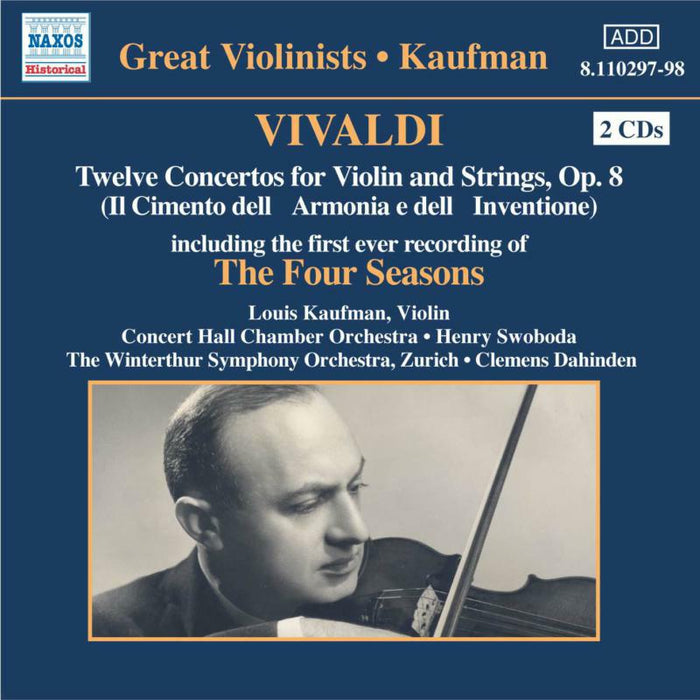 Louis Kaufman - VIVALDI: 12 Violin Concertos, Op. 8 / The Four Seasons - 8110297-98