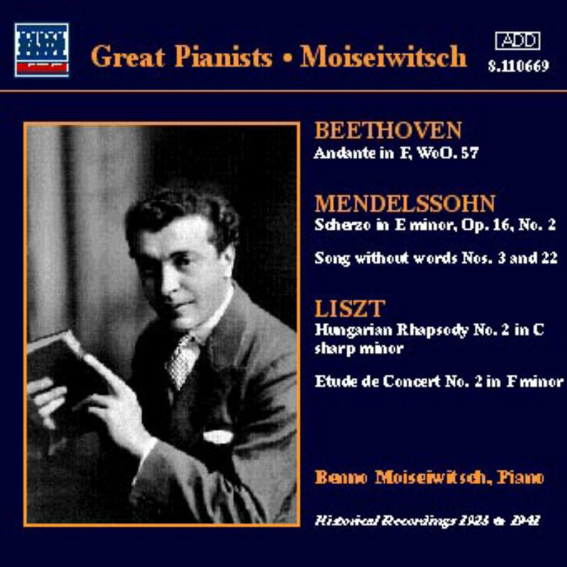 Benno Moiseiwitsch - LISZT: Hungarian Rhapsody / WEBER: Rondo Brillante - 8110669