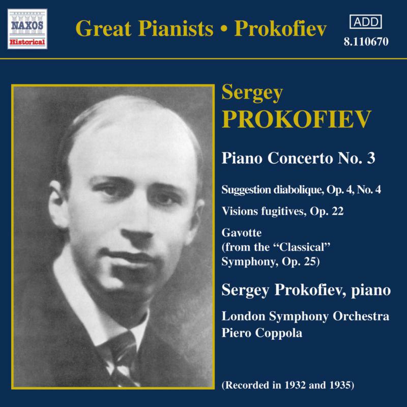Prokofiev - PROKOFIEV: Piano Concerto No. 3 / Vision Fugitives - 8110670