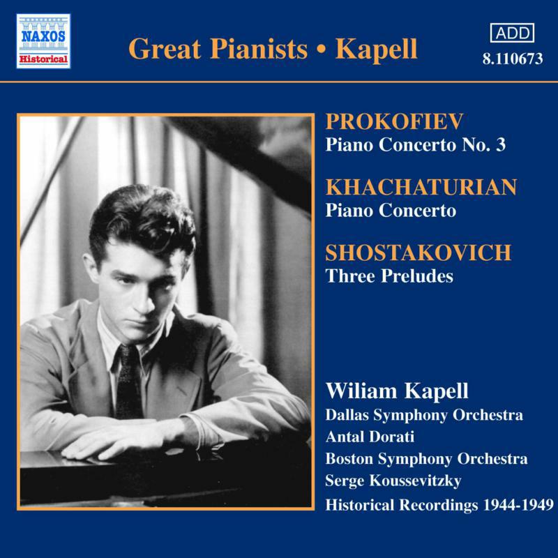 Kapell:D - PROKOFIEV / KHACHATURIAN: Piano Concertos - 8110673
