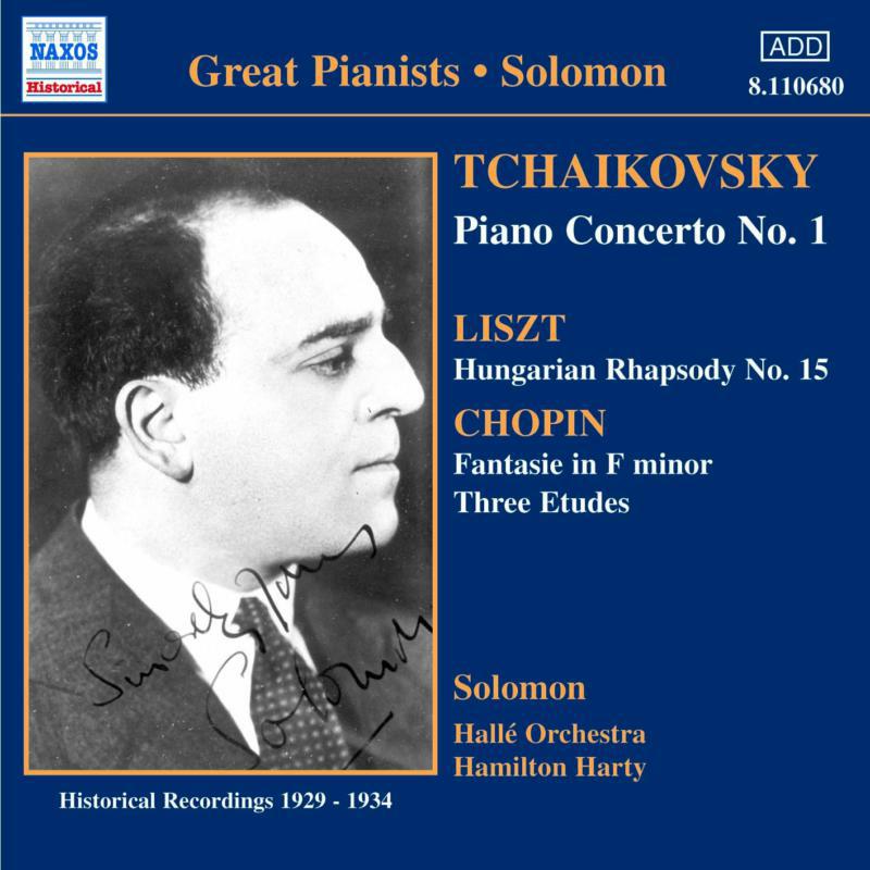 Solomon: - TCHAIKOVSKY: Piano Concerto No. 1/ CHOPIN: Etudes - 8110680