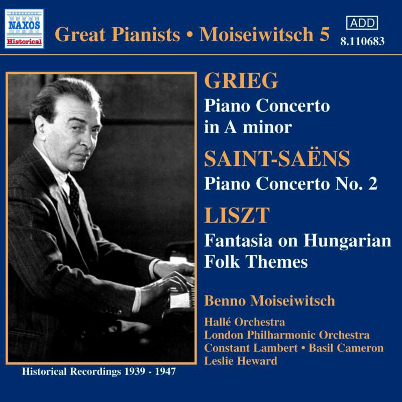 Moiseiwi - GRIEG / SAINT-SAËNS: Piano Concertos - 8110683