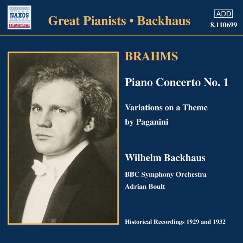 Backhaus - BRAHMS: Piano Concerto No. 1 - 8110699