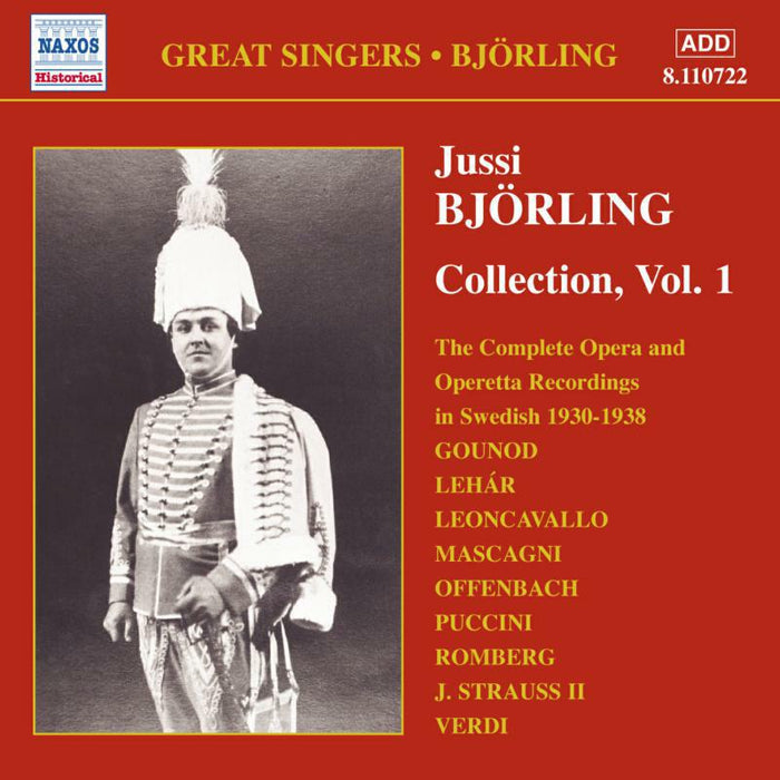 Jussi Bjorling - BJORLING, Jussi: Opera and Operetta Recordings - 8110722