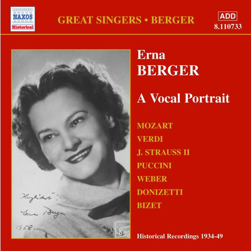 Erna Ber - BERGER, Erna: A Vocal Portrait - 8110733