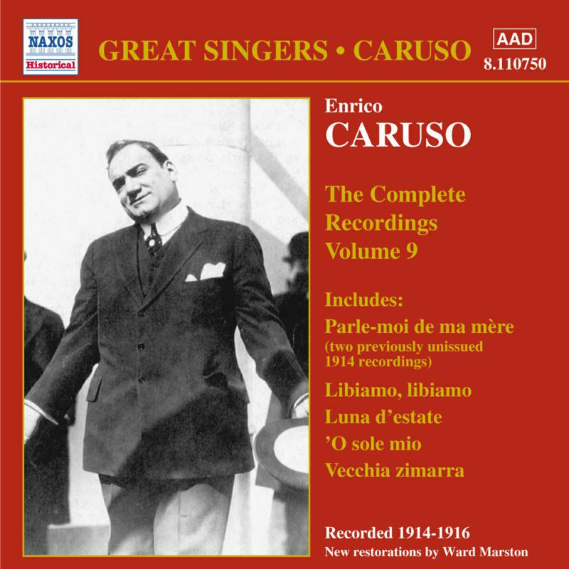 Caruso:V - CARUSO, Enrico: Complete Recordings, Vol. 9 - 8110750