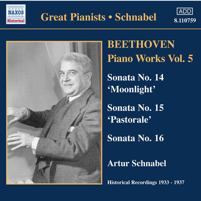 Artur Schnabel - BEETHOVEN: Piano Sonatas Nos. 14-16 - 8110759