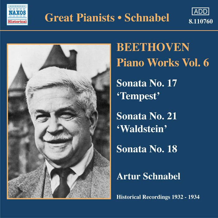 Artur Schnabel - BEETHOVEN: Piano Sonatas Nos. 17, 18 and 21 - 8110760