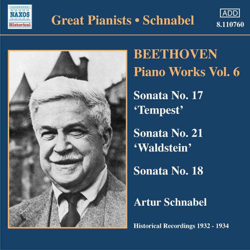 Artur Schnabel - BEETHOVEN: Piano Sonatas Nos. 17, 18 and 21 - 8110760