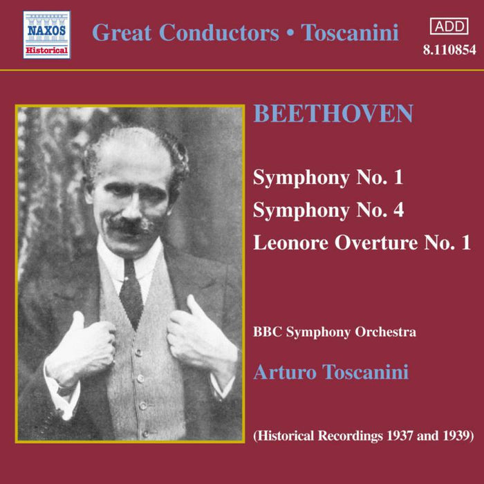 Toscanini - BEETHOVEN: Symphonies 1 and 4 - 8110854