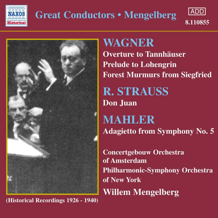 Willm Mengelberg - WAGNER, R.: Overtures / STRAUSS: Don Juan - 8110855