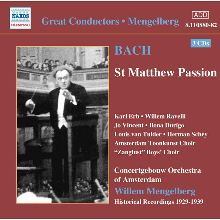 Soloists - BACH, J.S.: St. Matthew Passion - 8110880-82