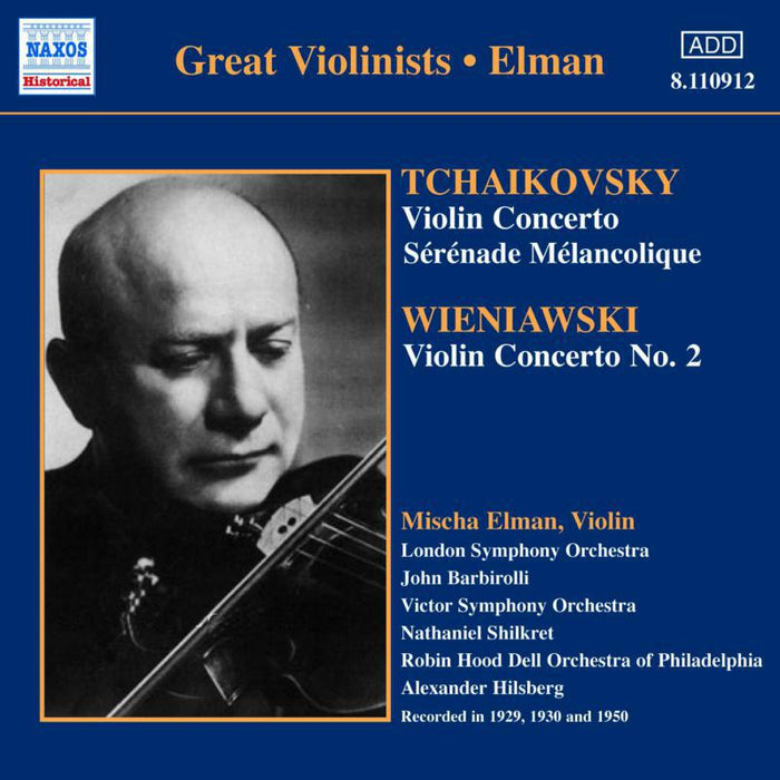 Elman:Ls - TCHAIKOVSKY / WIENIAWSKI: Violin Concertos - 8110912