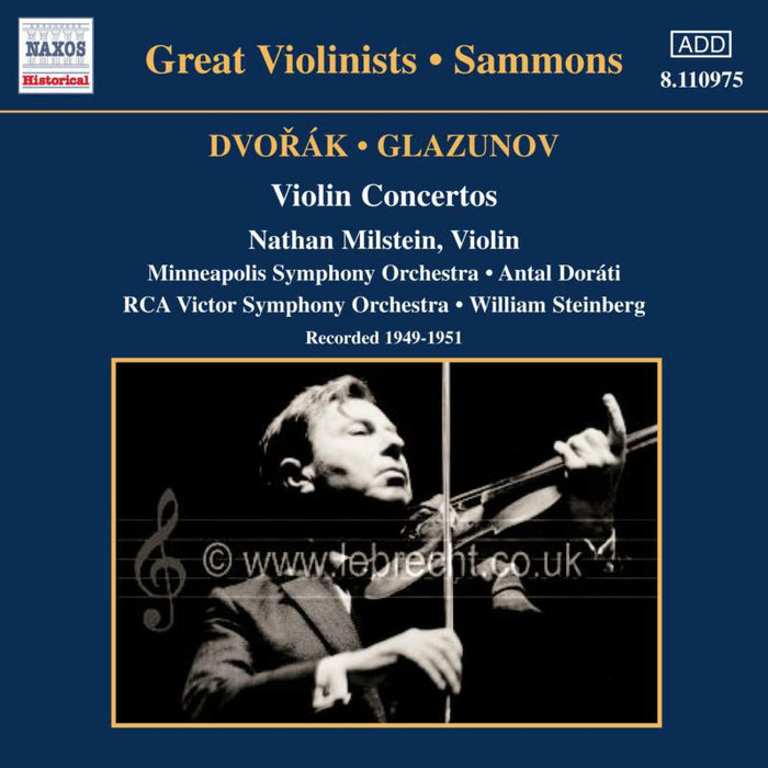 Nathan M - DVORAK / GLAZUNOV: Violin Concertos - 8110975