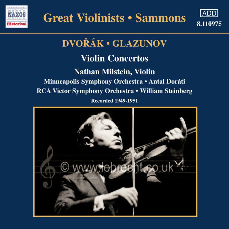 Nathan M - DVORAK / GLAZUNOV: Violin Concertos - 8110975
