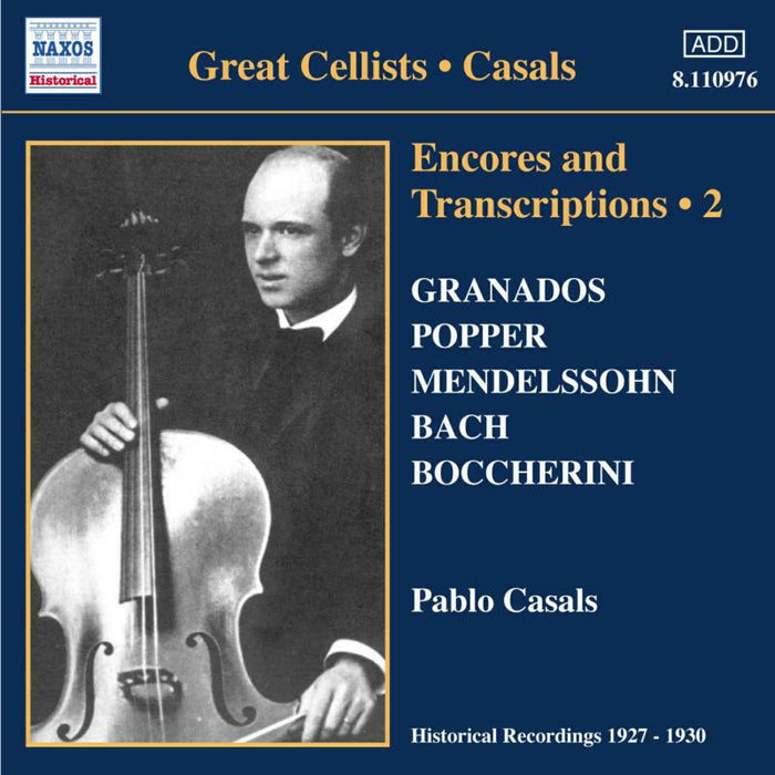 Various Composer - CASALS, Pablo: Encores and Transcriptions, Vol. 2 - 8110976