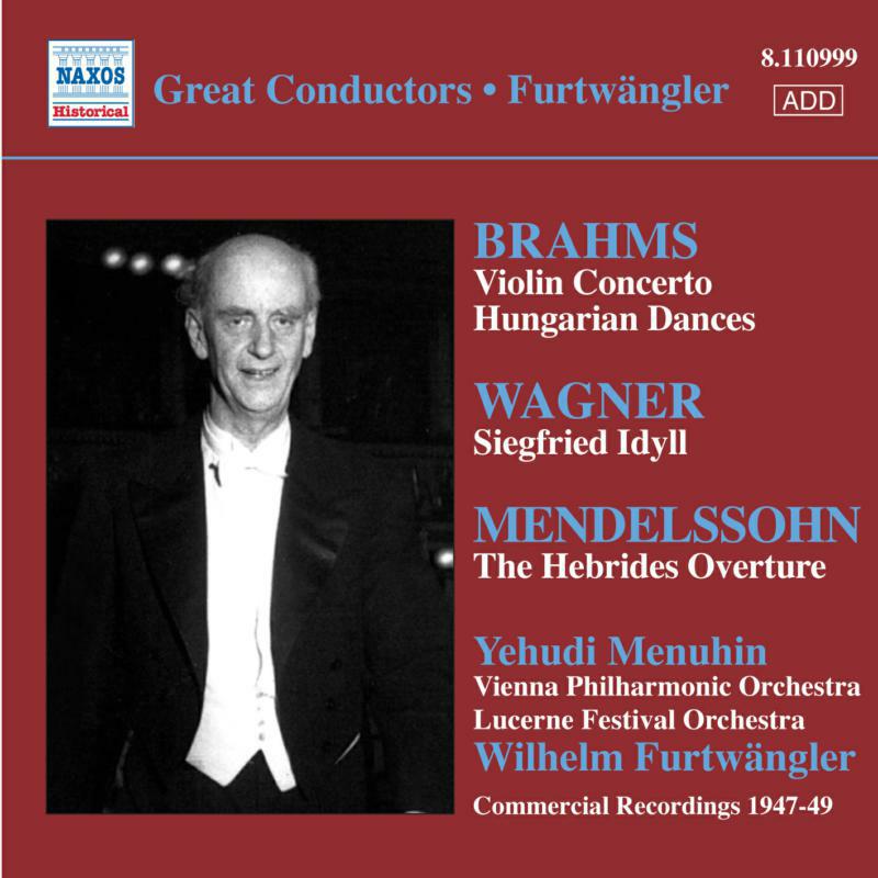 Furtwangler:Vienna Po - FURTWANGLER: Great Conductors, Commercial Recordings Vol. 6 - 8110999