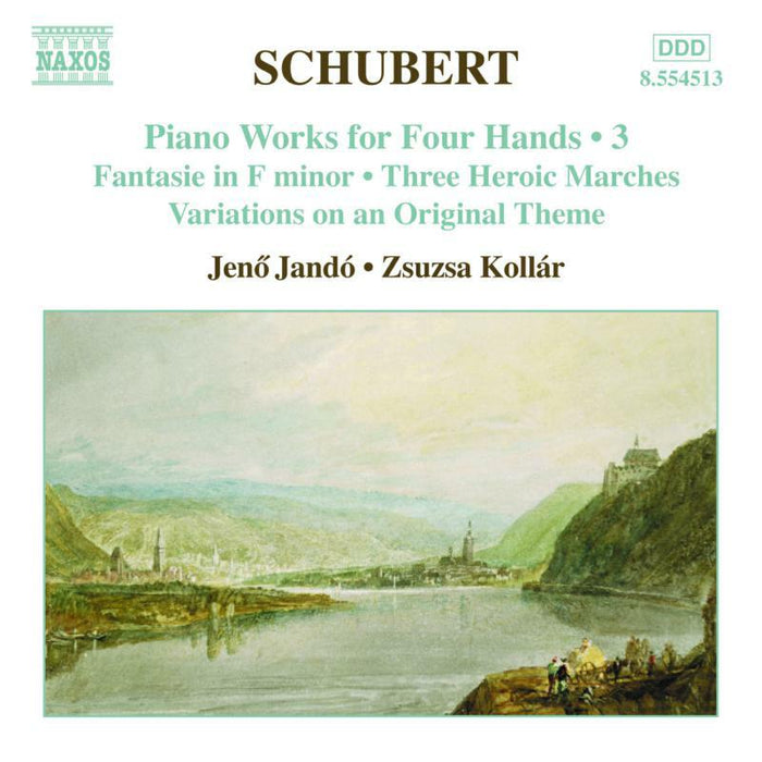 Jando:Kollar - SCHUBERT: Piano Works for Four Hands, Vol. 3 - 8554513