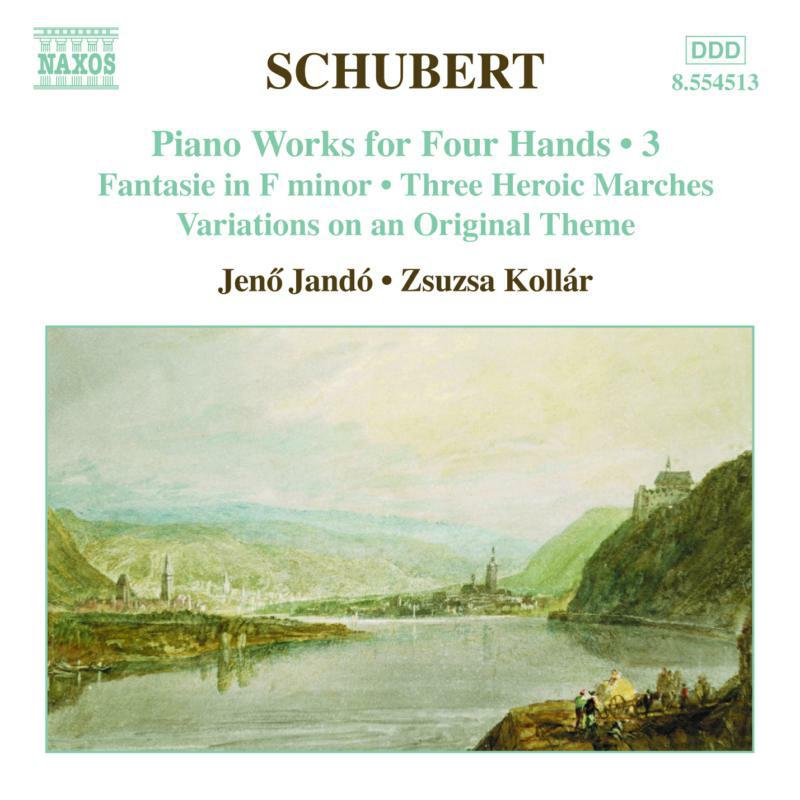 Jando:Kollar - SCHUBERT: Piano Works for Four Hands, Vol. 3 - 8554513