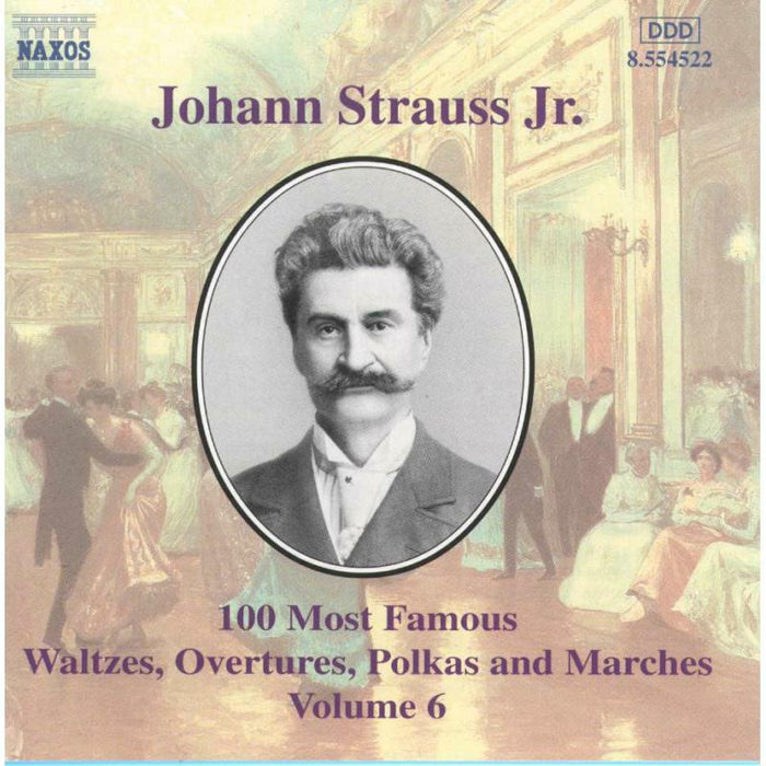 Strauss, Johann - STRAUSS:100 M.Famous Works V.6 - 8554522