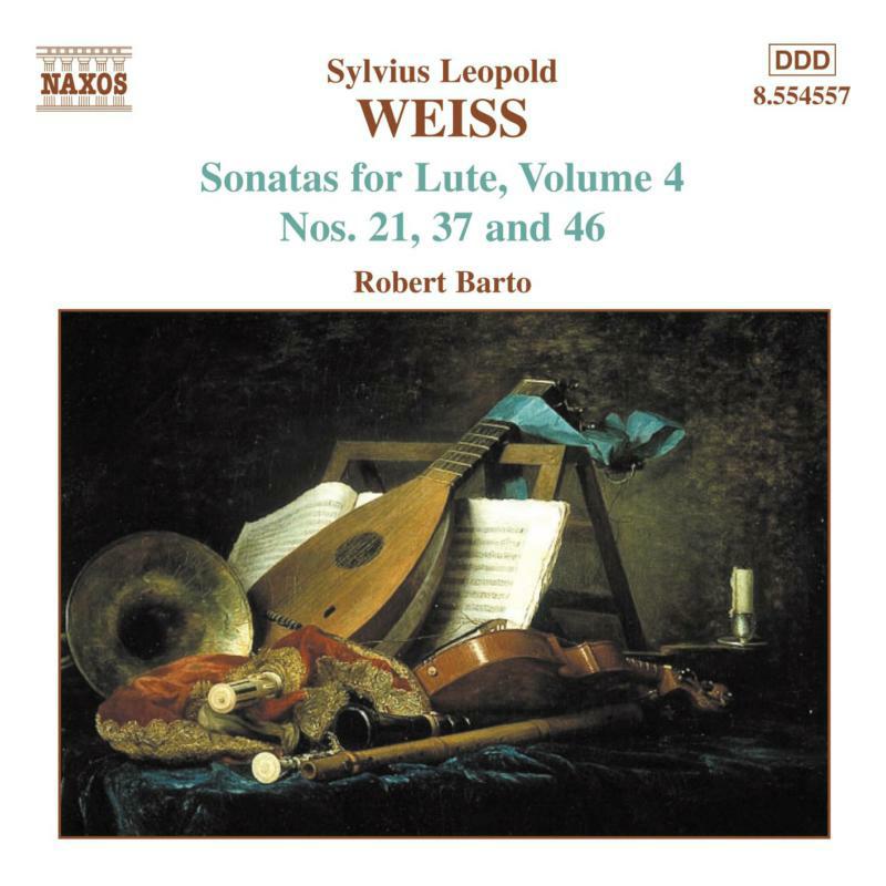 Robert Barto - WEISS: Lute Sonatas Nos. 21, 37 and 46 - 8554557