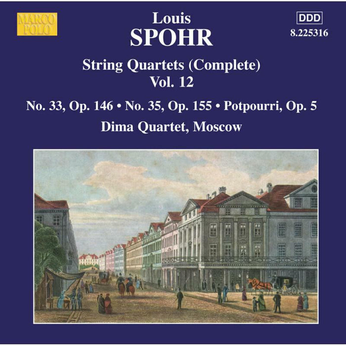 Dima Quartet:Girshenko - SPOHR String Quartets Nos. 33, 35, Potpourri - 8225316