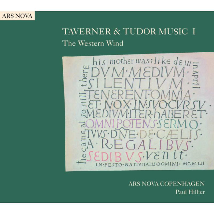Ars Nova Copenhagen:Hillier - TAVERNER TUDOR MUSIC I: The Western Wind - 8226050