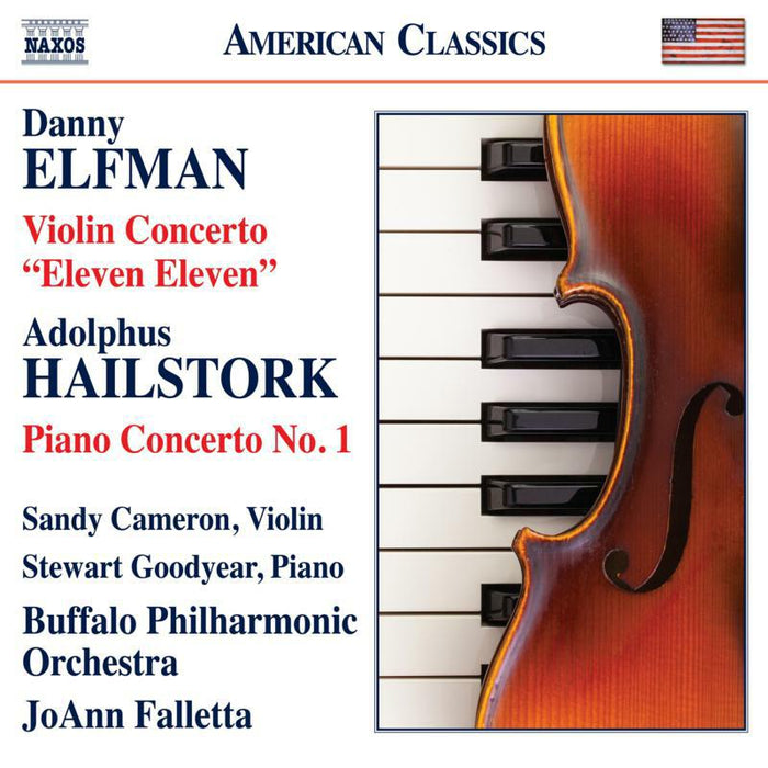 BUFFALO PO/JOANN FALLETTA - Danny Elfman: Violin Concerto 'Eleven Eleven'; Adolphus Hailstork: Piano Concerto No. 1 - 8559925