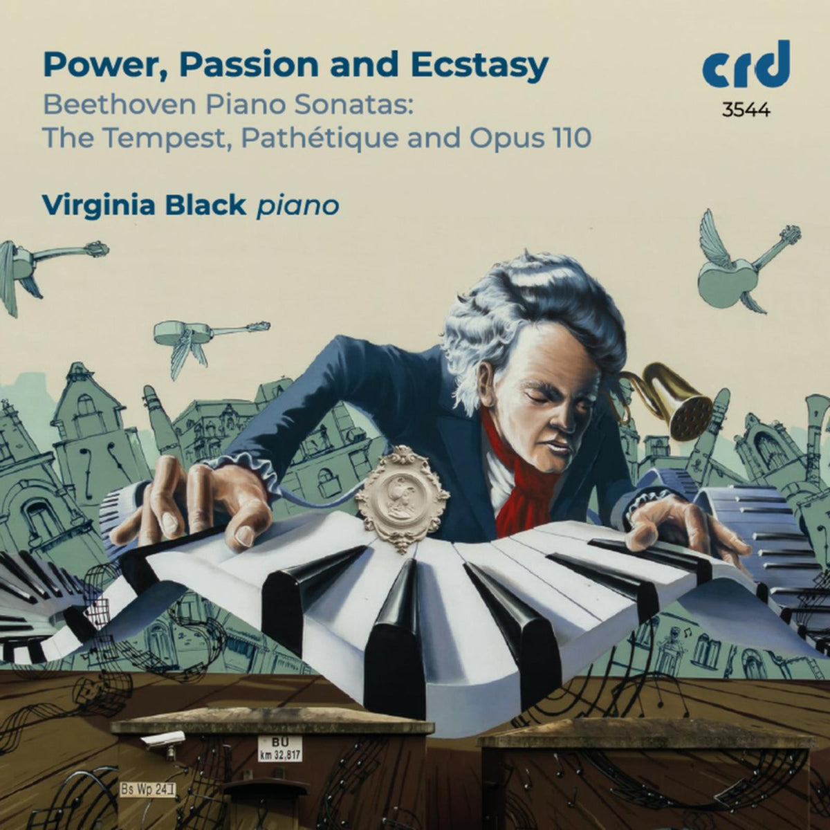 Virginia Black - Power, Passion and Ecstasy: Beethoven Piano Sonatas, The Tempest, Pathetique and Opus 110 - CRD3544