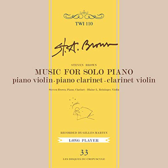 Steven Brown - Music For Solo Piano - TWI110CD