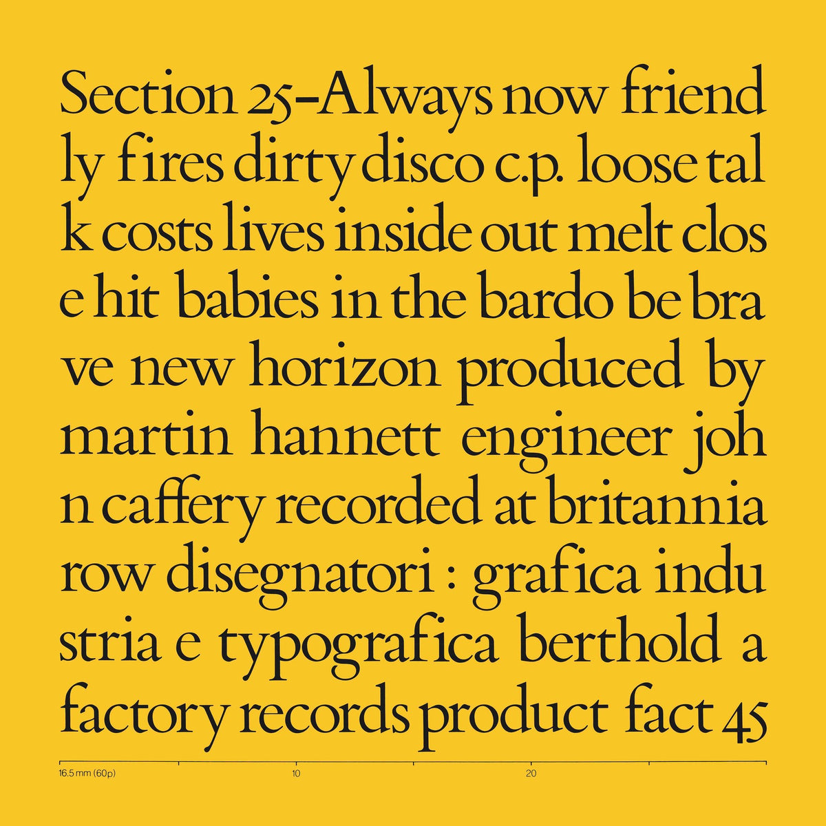 SECTION 25 - ALWAYS NOW - FBN5045CD