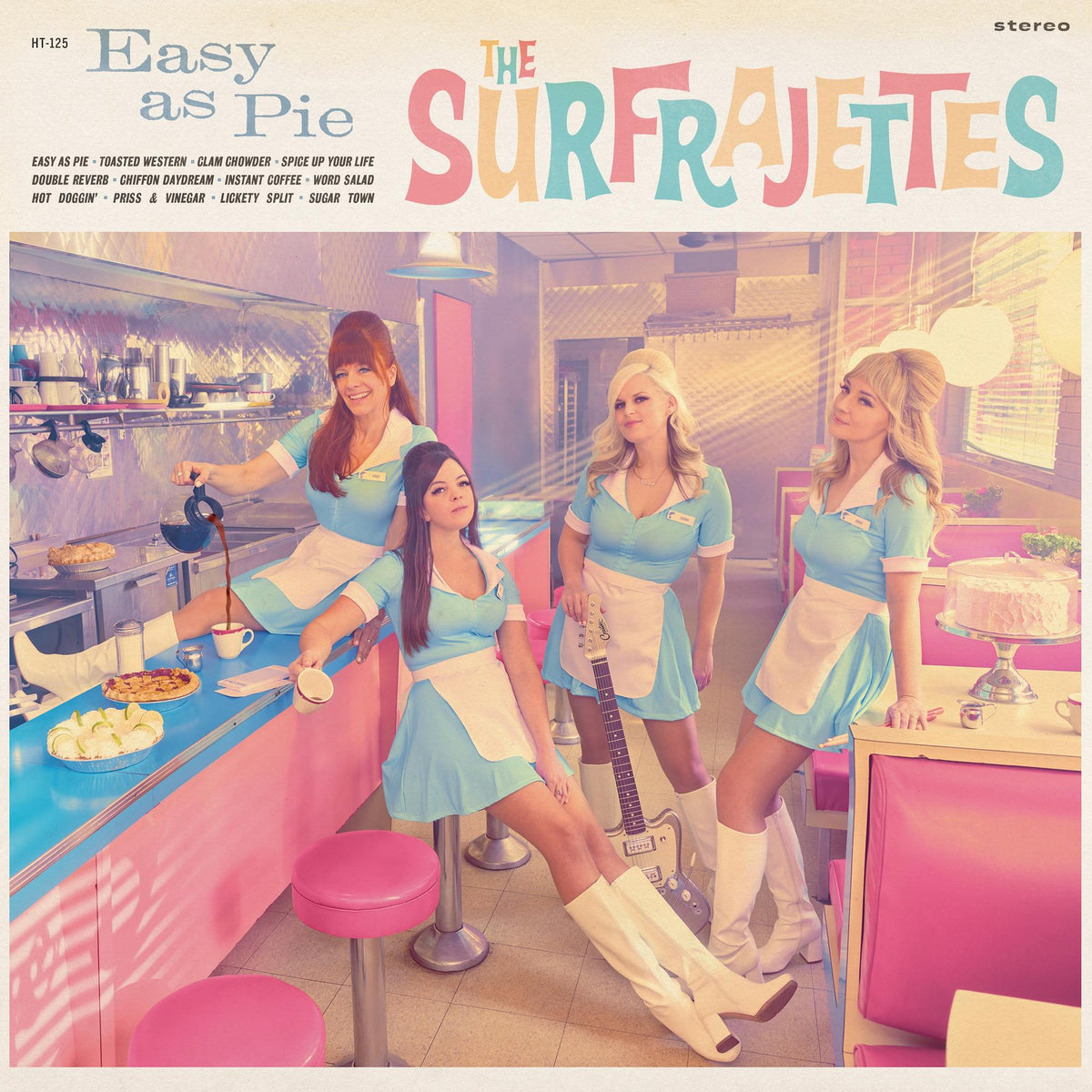 The Surfrajettes - Easy as Pie ("Key Lime" Colored Vinyl) - HT125