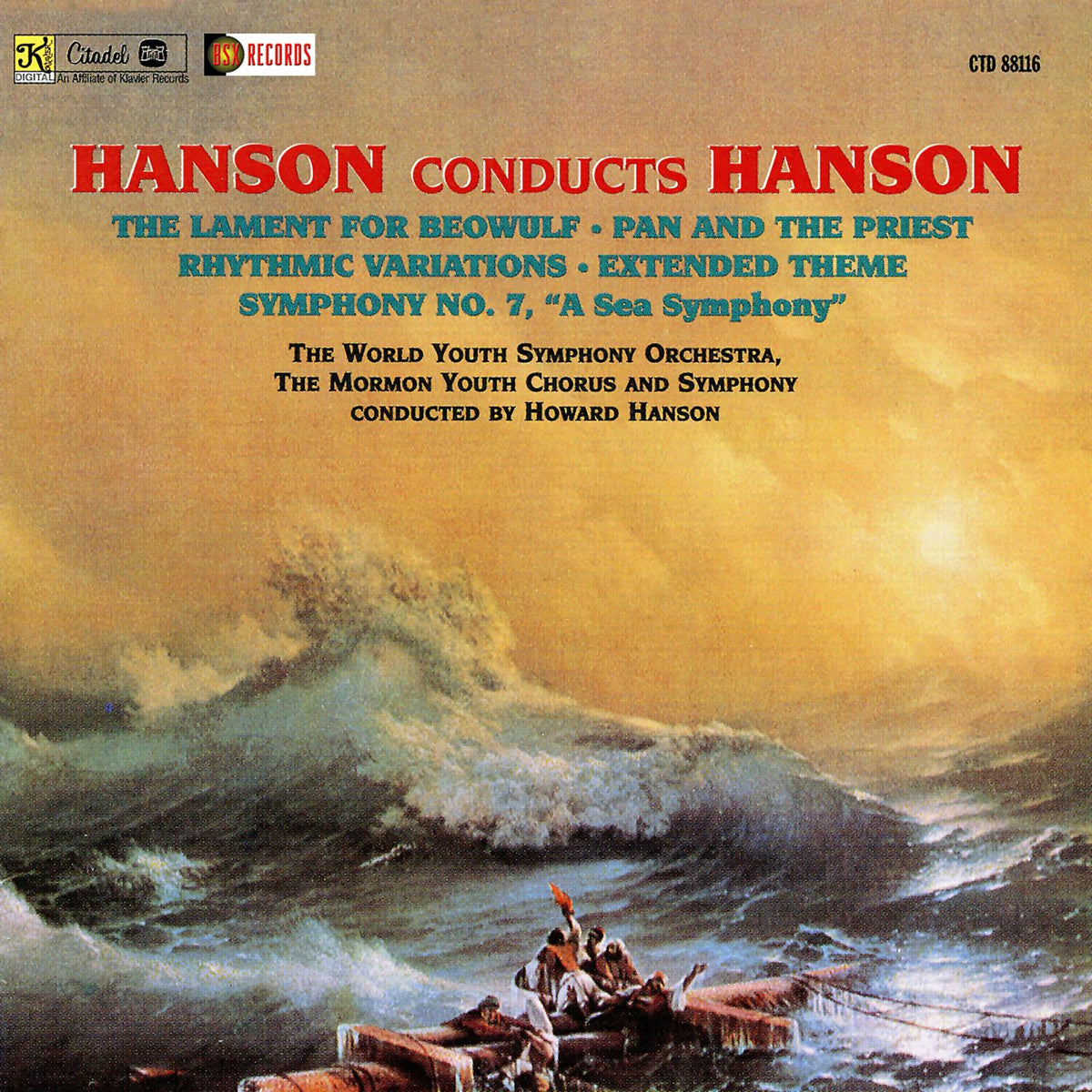 Howard Hanson - Hanson Conducts Hanson - CTD88116