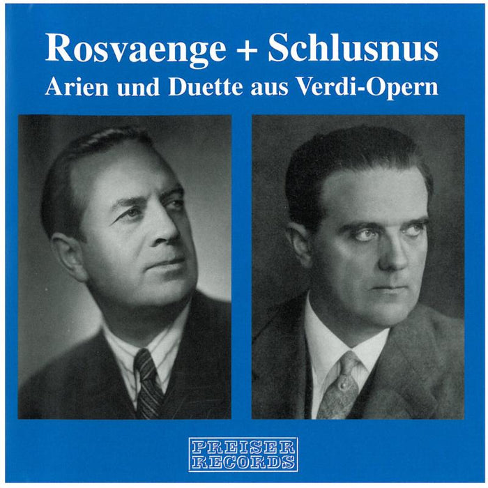 Verdi - Rosvaenge & Schlusnus - Verdi - PR93474