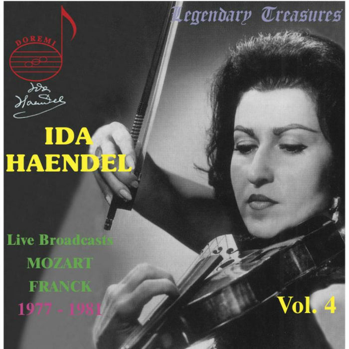 Haendel/Turini - Ida Haendel Vol. 4: Mozart Concerto No. 4 Franck Sonata, Live Broadcasts - DHR7803