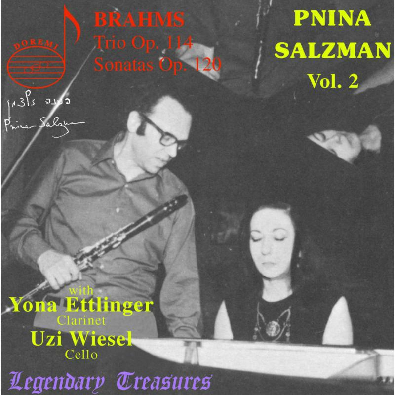 Salzman/Ettlinger/Wiesel - Pnina Salzman Vol. 2: BRAHMS: Clarinet sonatas and trio - DHR7830