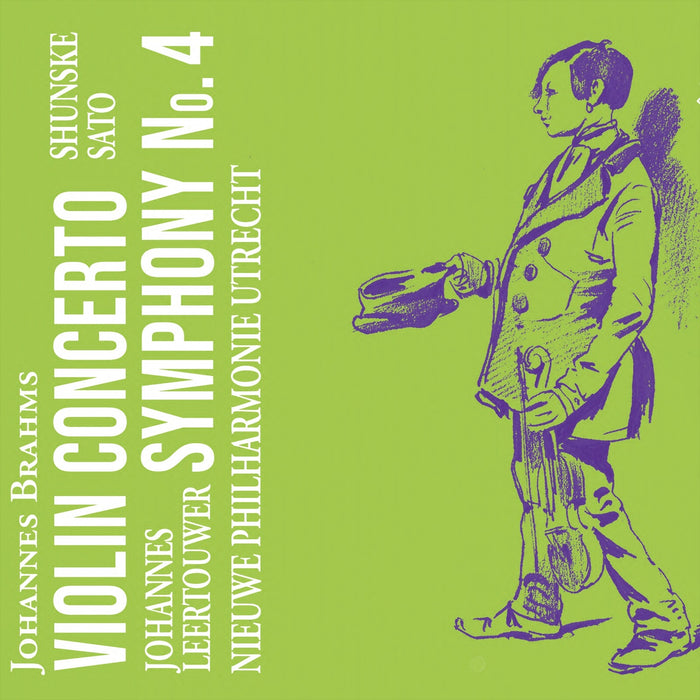 Shunske Sato; Nieuwe Philharmonie Utrecht; Johannes Leertouwer - Johannes Brahms: Violin Concerto; Symphony No. 4 - GL-006