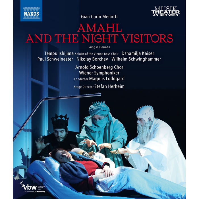 Arnold Schoenberg Chor; Wiener Symphoniker; Stefan Herheim; Tempu Ishijima; Soloists of the Vienna Boys Choir; Dshamilja Kaiser; Paul Schweinester; Nikolay Borchev; Wilhelm Schwinghammer; Magnus Loddgard - Gian Carlo Menotti: Amahl and the Night Visitors - NBD0175V