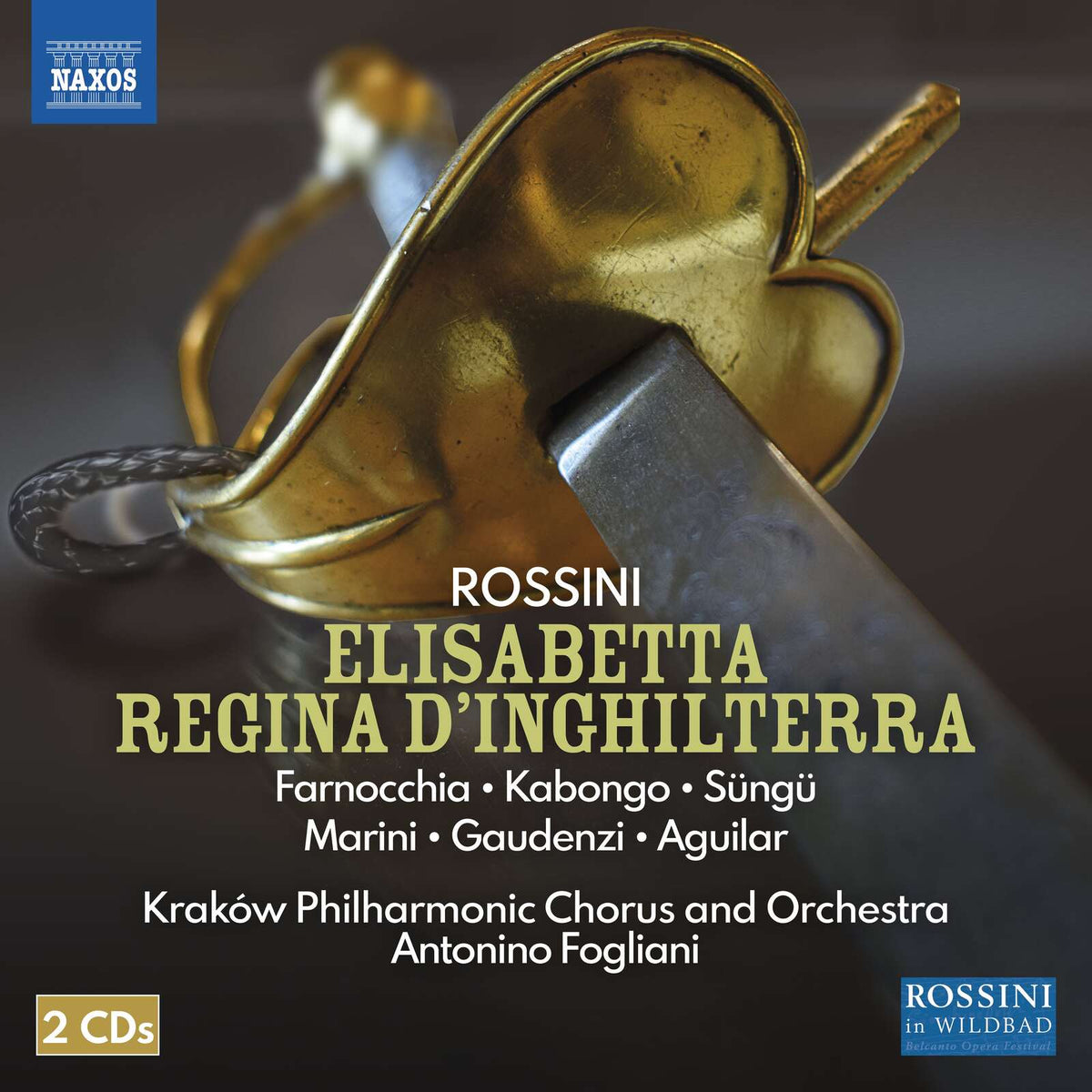 Serena Farnocchia; Patrick Kabongo; Mert Sungu; Veronica Marini; Mara Gaudenzi; Luis Aguilar; Krakow Philharmonic Chorus; Krakow Philharmonic Orchestra; Antonino Fogliani - Gioachino Rossini: Elisabetta regina d'Inghilterra ('Elizabeth, Queen of England') - 8660538-39