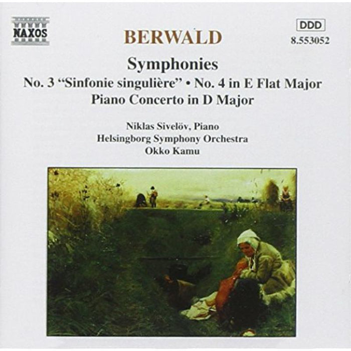 Sivelov - BERWALD: Symphonies Nos. 3 and 4 / Piano Concerto - 8553052