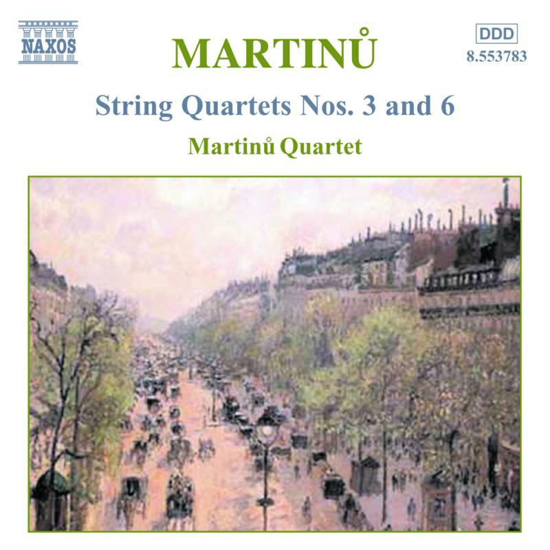 Martinu Quartet - MARTINU: String Quartets Nos. 3 and 6 - 8553783