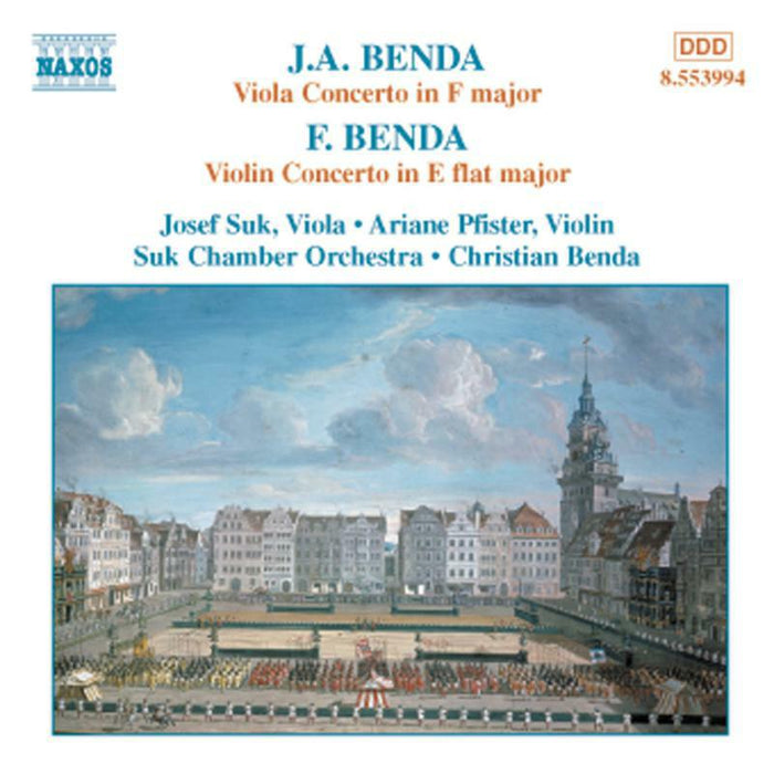 Soloists:Suk Co:Prague Co - BENDA, F.: Violin Concerto / BENDA, J. A.: Viola Concerto - 8553994