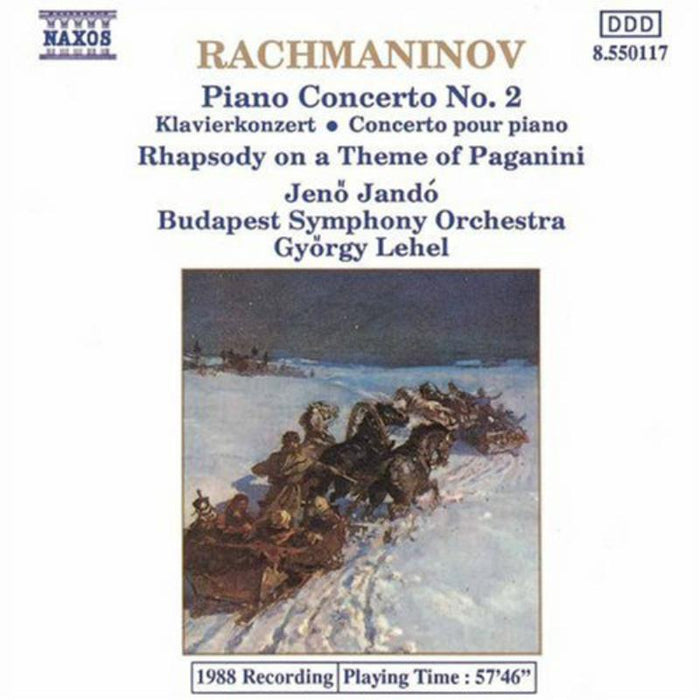 Jando:Bu - RACHMANINOV: Piano Concerto No. 2 / Rhapsody on a Theme of Paganini - 8550117