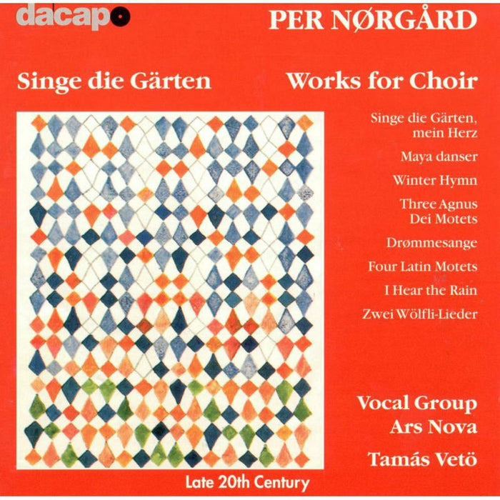 Veto:Danish Chamber Players - Norgard: Works For Choir - 8224115