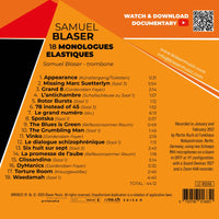 Samuel Blaser - 18 Monologues Elastiques - BM018CD