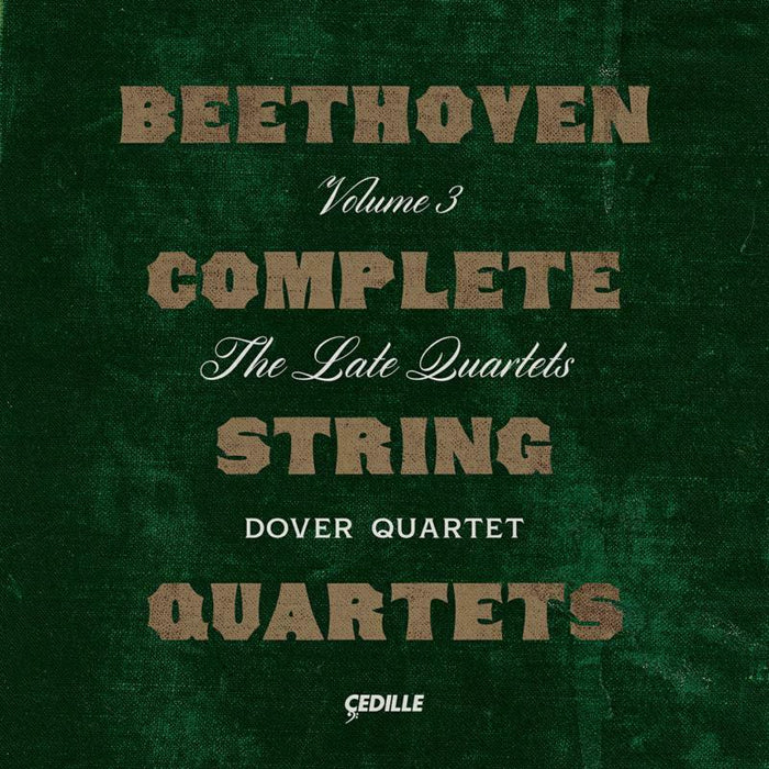 DOVER QUARTET - BEETHOVEN:STRING QUARTETS 3 - CDR90000215