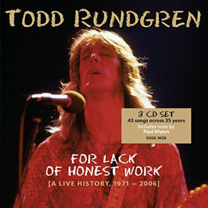 Todd Rundgren - For Lack Of Honest Work - EDSX3029