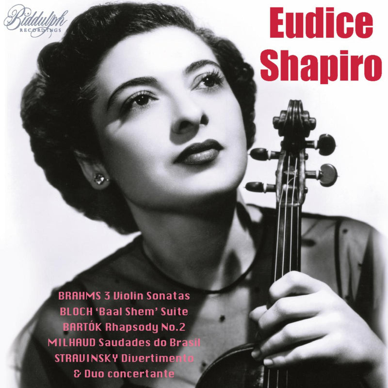 Beudice Shapiro; Brooks Smith; Ralph Berkowitz; Paul Weston Orchestra; Paul Weston - Eudice Shapiro Plays Brahms, Bloch, Bartok and Stravinsky - 85026-2
