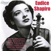 Beudice Shapiro; Brooks Smith; Ralph Berkowitz; Paul Weston Orchestra; Paul Weston - Eudice Shapiro Plays Brahms, Bloch, Bartok and Stravinsky - 85026-2