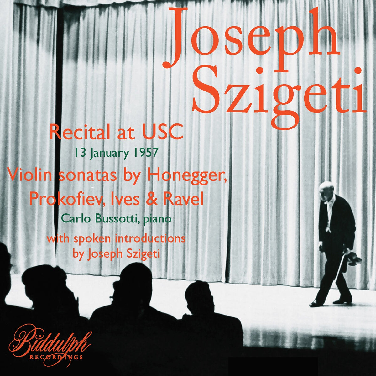 Joseph Szigeti; Carlo Bussotti - Joseph Szigeti: Recital at USC - 85039-2